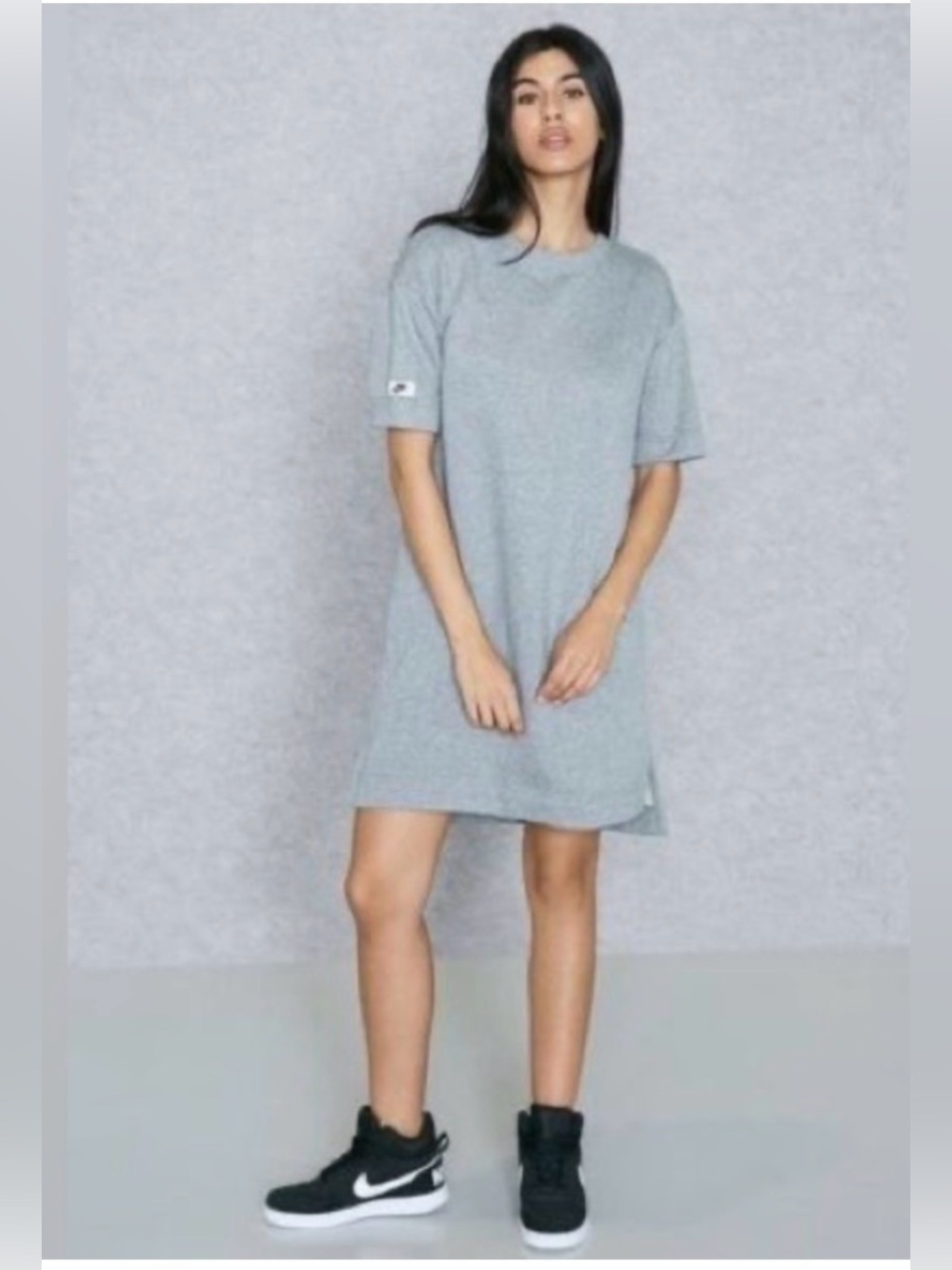 Nike Heather Gray Short-Sleeve Crew Tee